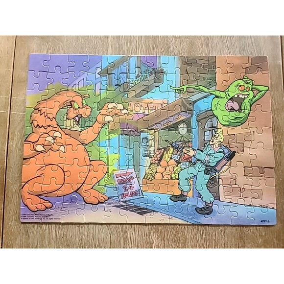 Milton Bradley The Real Ghostbusters 100 Piece Puzzle 1987 - Picture 2 of 10